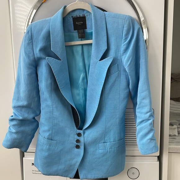 Smythe low-button electric blue Blazer - size 2 - Picture 7 of 8